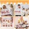 JCD JCD 3 Pcs Pink Cake and Cupcake Combo Bento