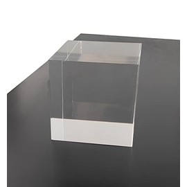 4” x 4" x 4” Clear Square Acrylic Plexiglass Plastic Cubes Rod Peg