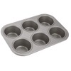 Judge JB13 Non-Stick Cupcake/Muffin Tin with 6 Large Cups, Dishwasher