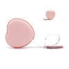 Tape Measure Body Leather Retractable Pink Heart Shaped Small Sewing