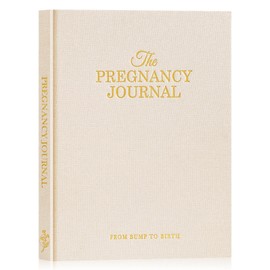 Lanpn My Pregnancy Journal Memory Book for First Time Mom, 156 Page Pregnant Announcement Must Have Planner Scrapbook, Pregnancy Tracking Diary Mom to Be Keepsake Gift for Expecting New Parent Beige