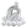 Aoserge 50PCS 4 Inch White Ball Bungee Cords
