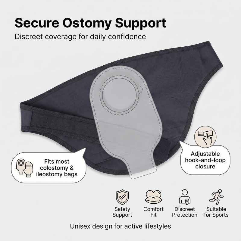 Waterproof Ostomy Bag Cover for Shower – Soft Concealment Pouch