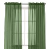 Elegant Comfort 2-Piece Sheer Panel with 2" Rod Pocket, Window