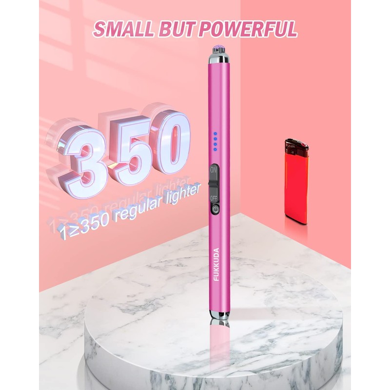 【Upgraded】 Dual Arc Electric Candle Lighter Rechargeable USB Lighter Plasma