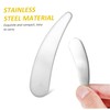 KOMBIUDA Set of 2 Metal Makeup Spatulas Skincare Tool Comfortable
