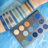 Blue Eyeshadow Palette Matte Shimmer Makeup Eyes, AFFLANO Highly Pigmented