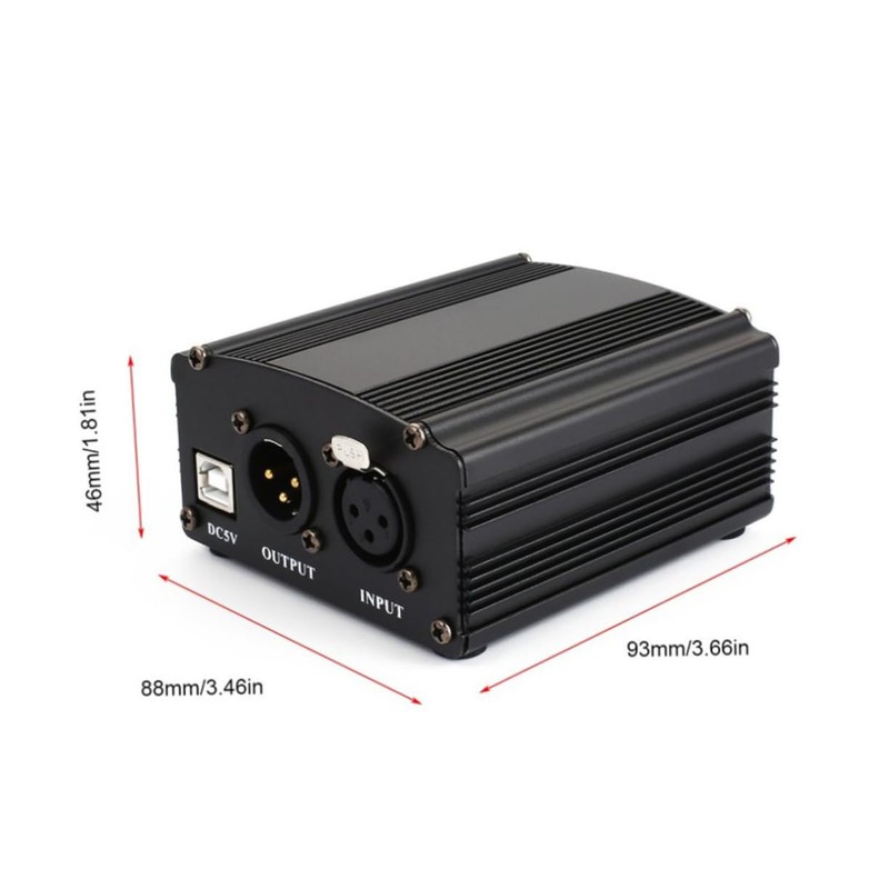 Gadpiparty 5v USB Input Power Supply for Condenser Microphones Stable