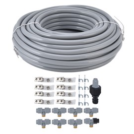 Garden Hose Set Professional Humidification Cooling and Dust Removal Watering Irrigation Hose Set 15m/49.2ft
