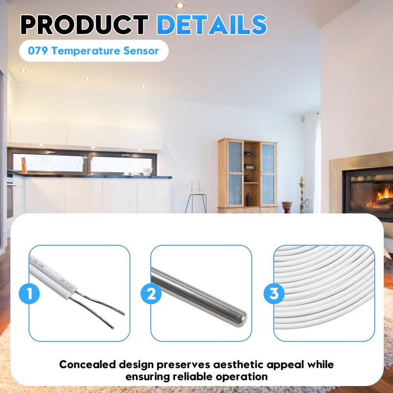 079 Slab Sensor Fits for Floor Temperature Sensing in Floor