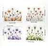20 pcs PET Transparent Clear Dandelion Flowers Stickers Decals Bulk