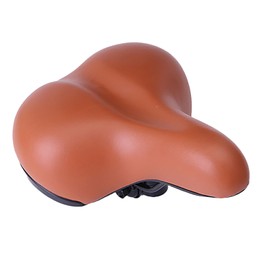 TAHUAON Comfortable Extra Wide Bicycle Saddle with Suspension Great Replacement Soft Bicycle Saddle for Men and Women Brown