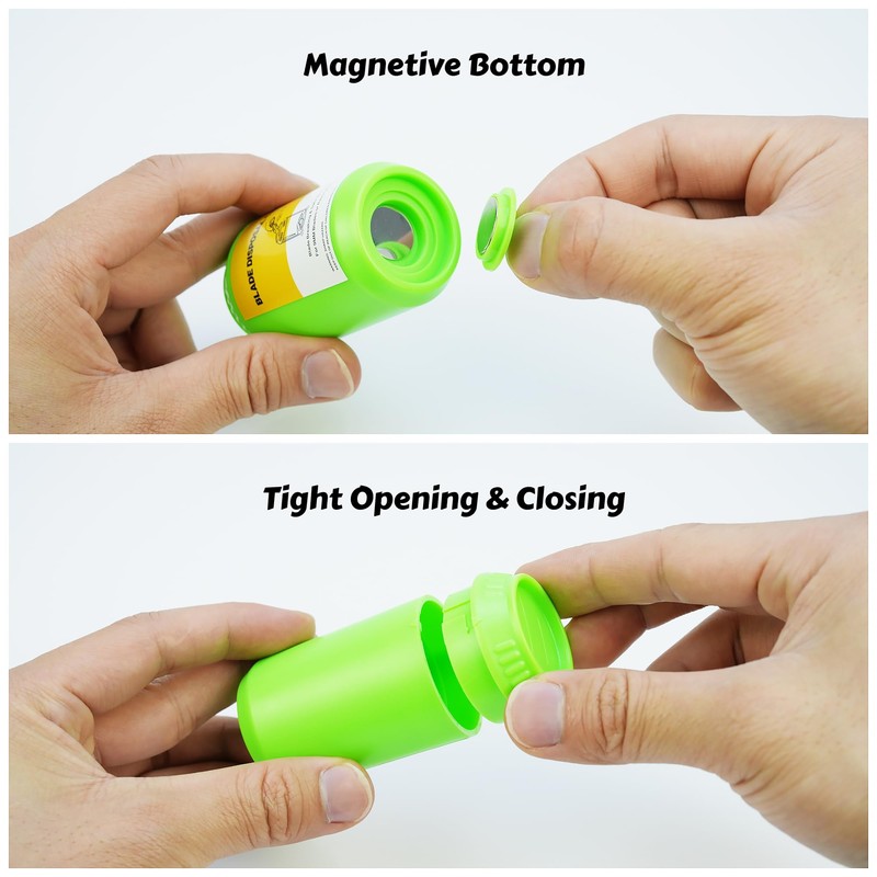Magnetic Blade Disposal Case for 9mm Snap-Off Blades and Razor