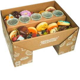 YANQINQIN Outdoor Camping Disposable Kraft Paper Picnic Box with Oil Proof Paper, for Candies, Pastries, Fruits, Fried Chicken Pieces,for Friendsgiving Party 5-8 people,12.6" L x 10.4" W x 3.2" H (2)