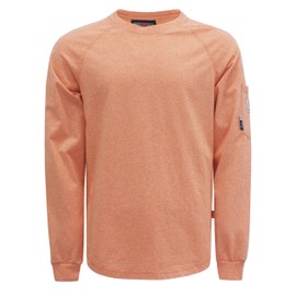 BOCOMAL FR Shirts Heather Series 6oz Flame Resistant T Shirt NFPA2112 CAT2 Fire Retardant Crew Work Shirt