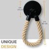 Toilet Roll Holder Rope Toilet Paper Holder Wall Mounted Towel