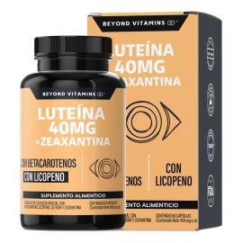 Luteína Zeaxantina Betacaroteno Licopeno Máxima Dosis Superior Fórmula Enriquecida Vitaminas Zinc Vegano Rellenos Beyond Vitamins Cápsulas
