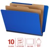 Staples 60% Recycled Pressboard Classification Folder, 2-Dividers, 2" Expansion, Letter