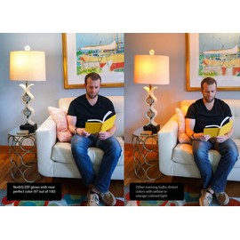 NorbSLEEP - Low-Blue LED Light Bulb for Bedtime and Evening, for Restful, Healthy Sleep for All Ages (Baby and Adults) (6W 4 Pack)