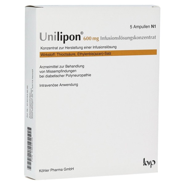 Uni Lipoic 600 Infusion Solution Concentrate 5 ST Solution Concentrate