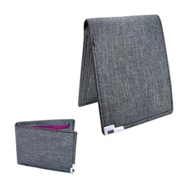 Mens Wallet Slim Credit Card Holder Wallet for Men and Boy, Man Small Wallet Bifold Credit Card Wallet Canvas Mens Slim Wallet Lightweight and Portable for Pants Pockets (Minimalist, Grey)