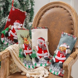 FPENPAITR Enchanting Christmas Socks，exquisite Charming Christmas Decoration,delightful Festive Item,a Must-have for Christmas Trees,filled with Gifts To Surprise Your Family