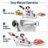 Manual Food Slicer with Adjustable Thickness – Stainless-Steel Lever Cutter