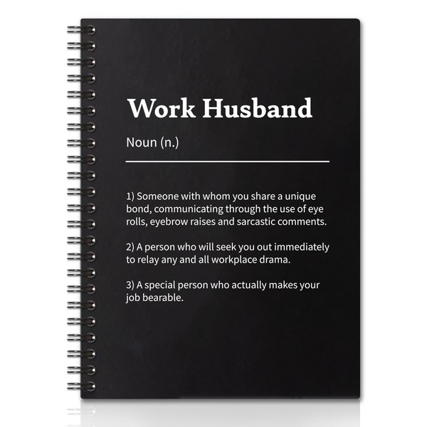 QYUVK Work Husband Hardcover 160 Pages Blank Spiral Notebooks, Best
