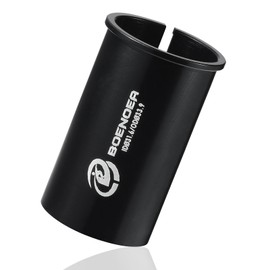 Boenoea Seatpost Shim, Bicycle Reducing Sleeve 22.2/25.4/27.2/28.6/30.4/30.8/31.6/33.9/34.9mm Aluminum Alloy 100mm Length , Bike Seat Post Tube Adapter Shim for Bikes