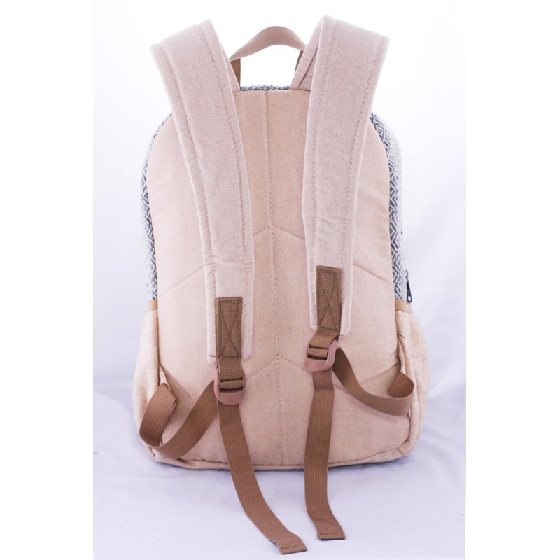 Anitya Hemp Backpack, Multi-Functional Pockets, Eco-Friendly, Unisex, Hiking Daypack, Durable
