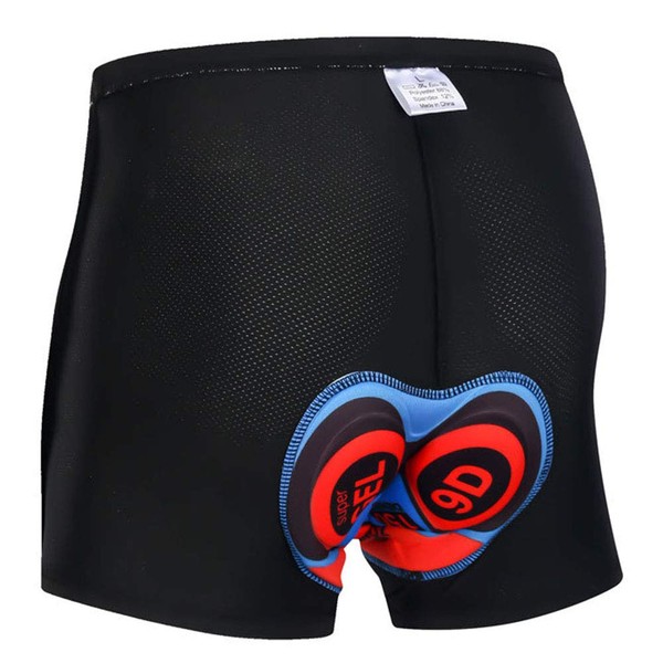 AICTIMO Shorts Cyclisme sous-vêtement de Vélo Rembourré Gel 3D avec Coolmax Rapide Respirant pour Hommes Femmes Shorts VTT Caleçon de Cyclisme (noir1, L)