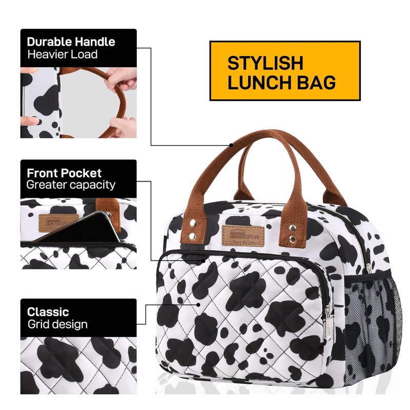 HOMESPON Buringer Lunch Bag for Woman Man Adults with Front