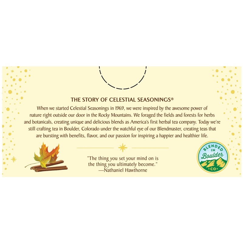 Celestial Seasonings Vermont Maple Ginger Herbal Tea 6 Boxes 20