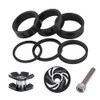 Saipor 9PCS Aluminium Alloy Bicycle Headset Spacer 1-1/8 inch Bicycle