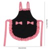 Bowknot Apron Multifunctional Cooking OilProof Waterproof Antifouling Apron for Kitchen(Black