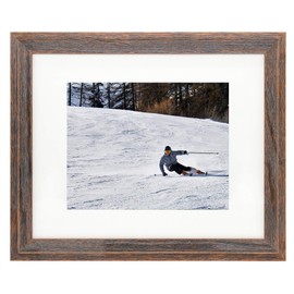 Golden State Art, Wooden Picture Frame - 16" x 20" Frame for 11" x 14" Photo Display, Distressed Brown