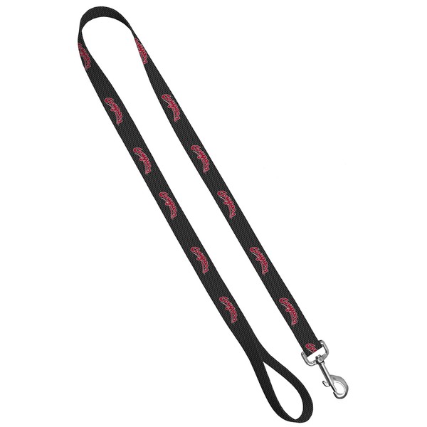 Moose Pet Wear Dog Leash – Washington State University Cougars Pet Leash, Made in the USA – 1 Inch Wide x 6 Feet Long, Cougars on Carbon Fiber