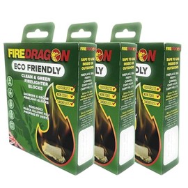 Fuel Firedragon 3 Packs of 6 Tabs Fire Starter for Indoor and Outdoor Use, Colourless