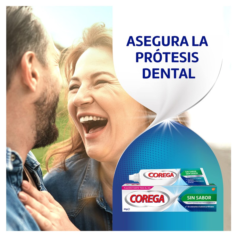 Corega Denture Fixing Cream, Strong Fixing, Unflavored, Zinc Free, 40g
