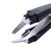 2pcs Professional Eyebrow Tweezers Automatically Retractable Stainless Steel Slant Tip