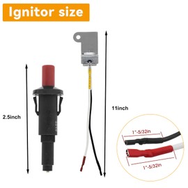 SafBbcue 60092 Grill Push Button Igniter Kit for Weber Q300 Q3000 Series Gas Grills Grill Ignition Replacement for Weber 424001 426001(2006) 586002 57060001 57067001