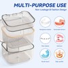 Retainer Case Box, Denture Case with Lid, Denture Cup for