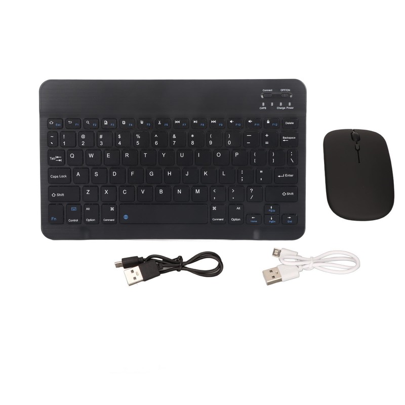 Wireless Keyboard Mouse 2.4G Bluetooth Dual Mode Rechargeable Portable External