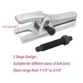 CESFRE Ball Joint Separator, Ball Joint Puller,Universal Ball Joint Removal Tool, 1-1/3" to 2-1/8" for Separating Arms, Tie Rods, and Ball Joints on Cars, Light Trucks, ATVs