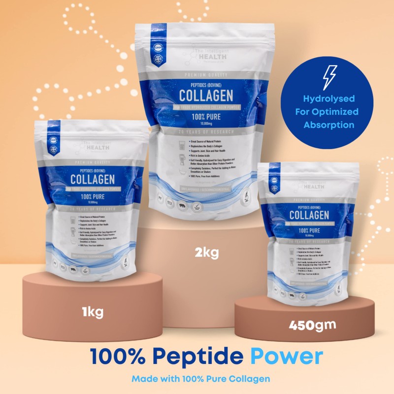 Hydrolysed Collagen Powder (Bovine) - High Protein Grass Fed Unflavoured