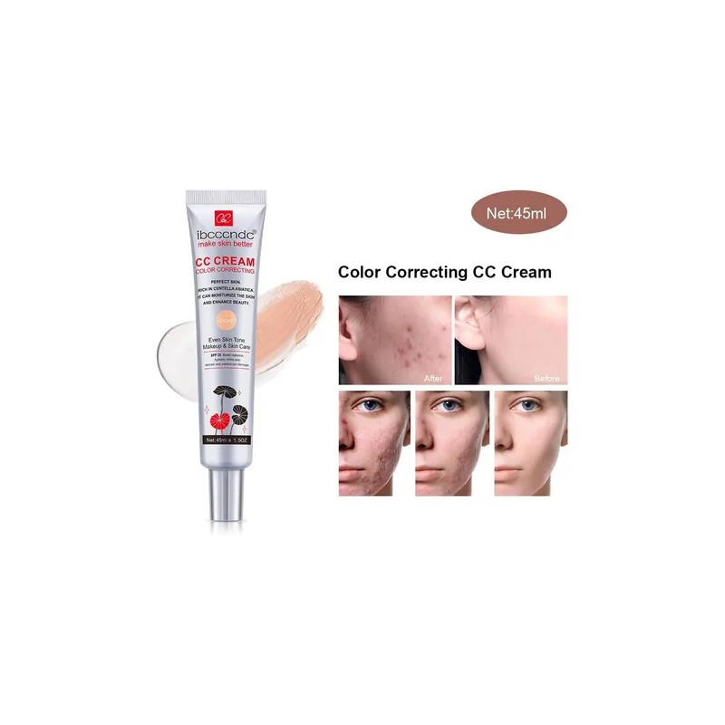 Cc Cream Foundation Rica En Centella Asiática, Hidratante E