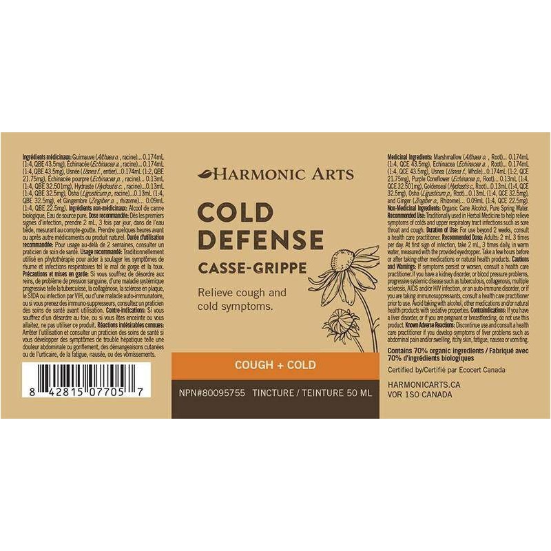 Harmonic Arts Cold Defense Cough + Cold, 100mL