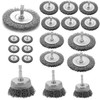 VIDICA Wire Brush for Drill Set 20 Pcs, Wire Wheel