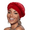 DRESHOW 1 Piece African Women's Turban Braid Headwear Headscarf Chemo