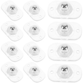 ULTECHNOVO Mini Ruedas Giratorias Autoadhesivas 12 Piezas Rueda Universal 360° Para Cajas De Almacenamiento Muebles Sofás Y Armarios 1.73X1.06X0.66In